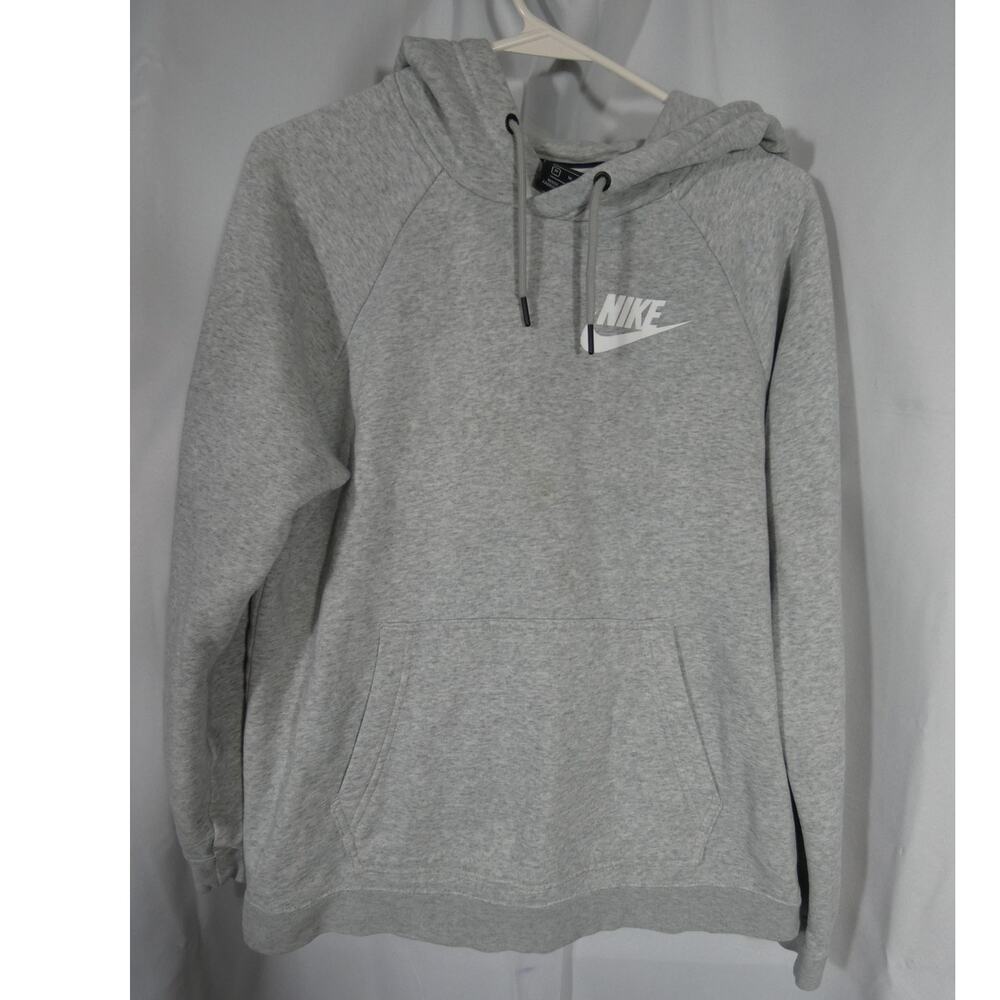 Nike Medium Gray Hoodie Athliesure Unisex Front Pocket